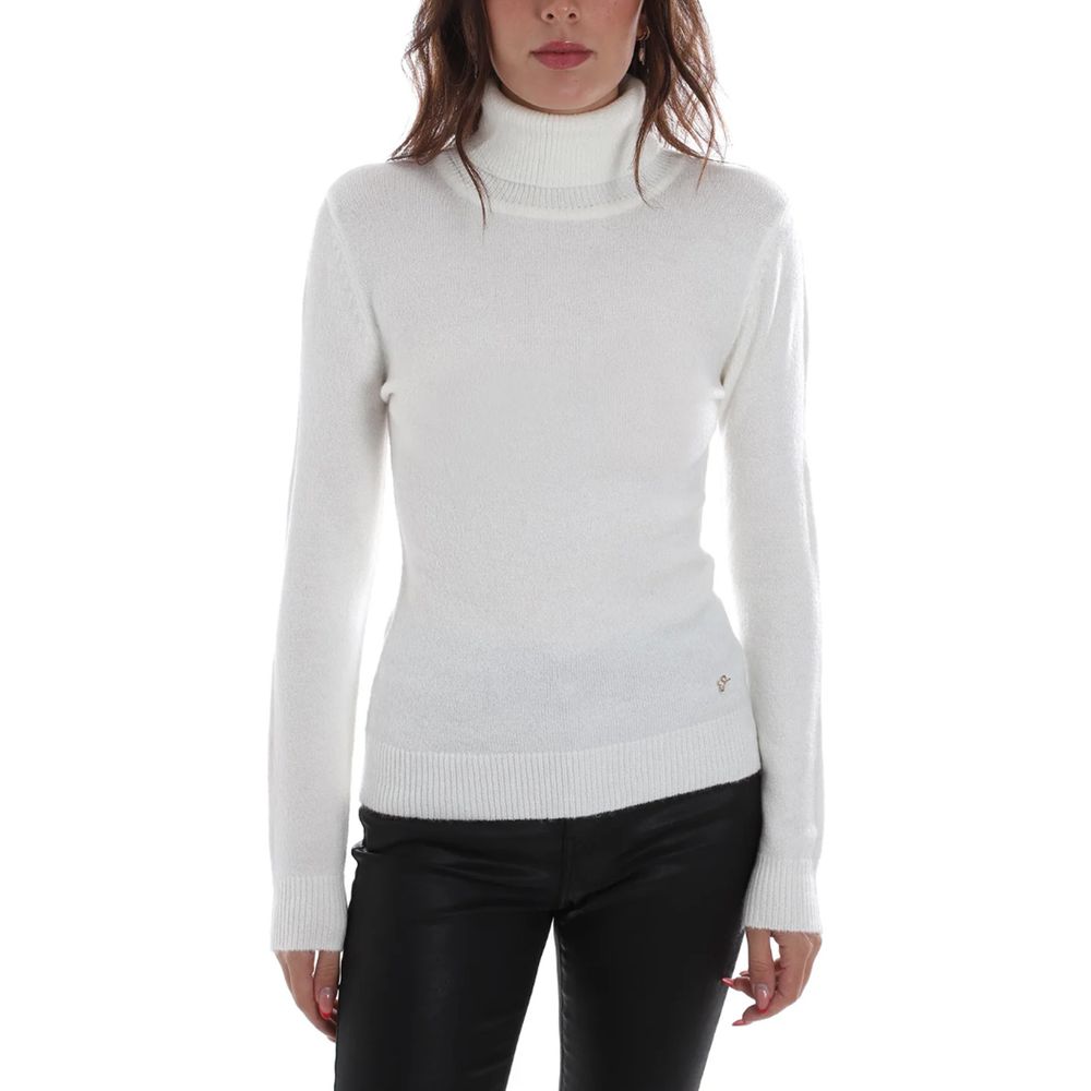 Yes Zee – Weißer Viskosepullover