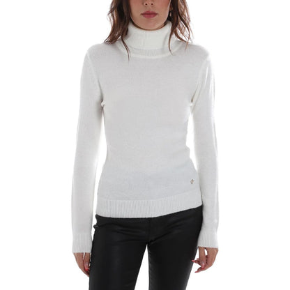 Yes Zee – Weißer Viskosepullover