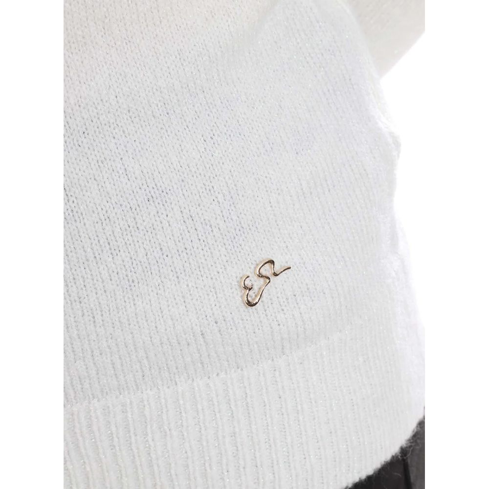 Yes Zee – Weißer Viskosepullover