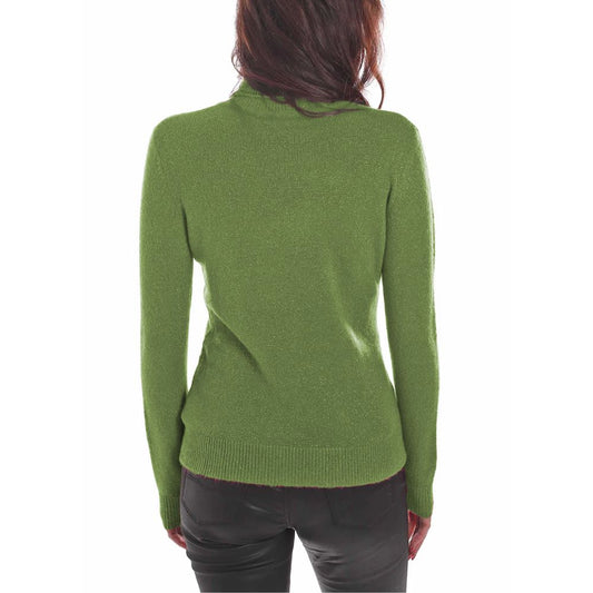Yes Zee – Grüner Viskosepullover