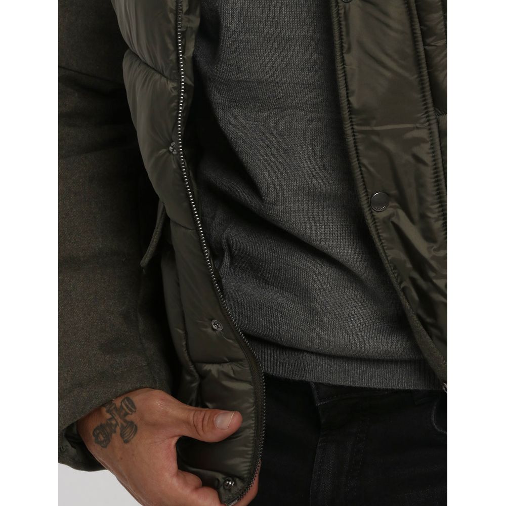 Yes Zee Grüne Wolljacke für Herren