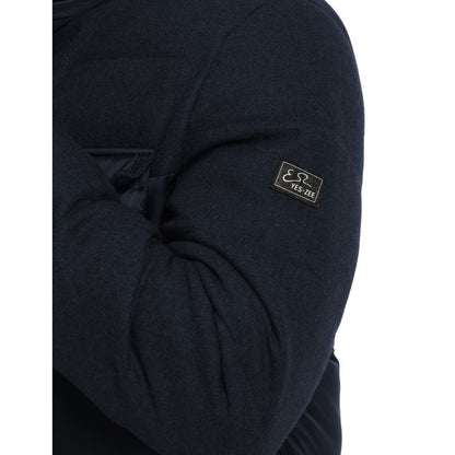Yes Zee Blaue Wolljacke für Herren