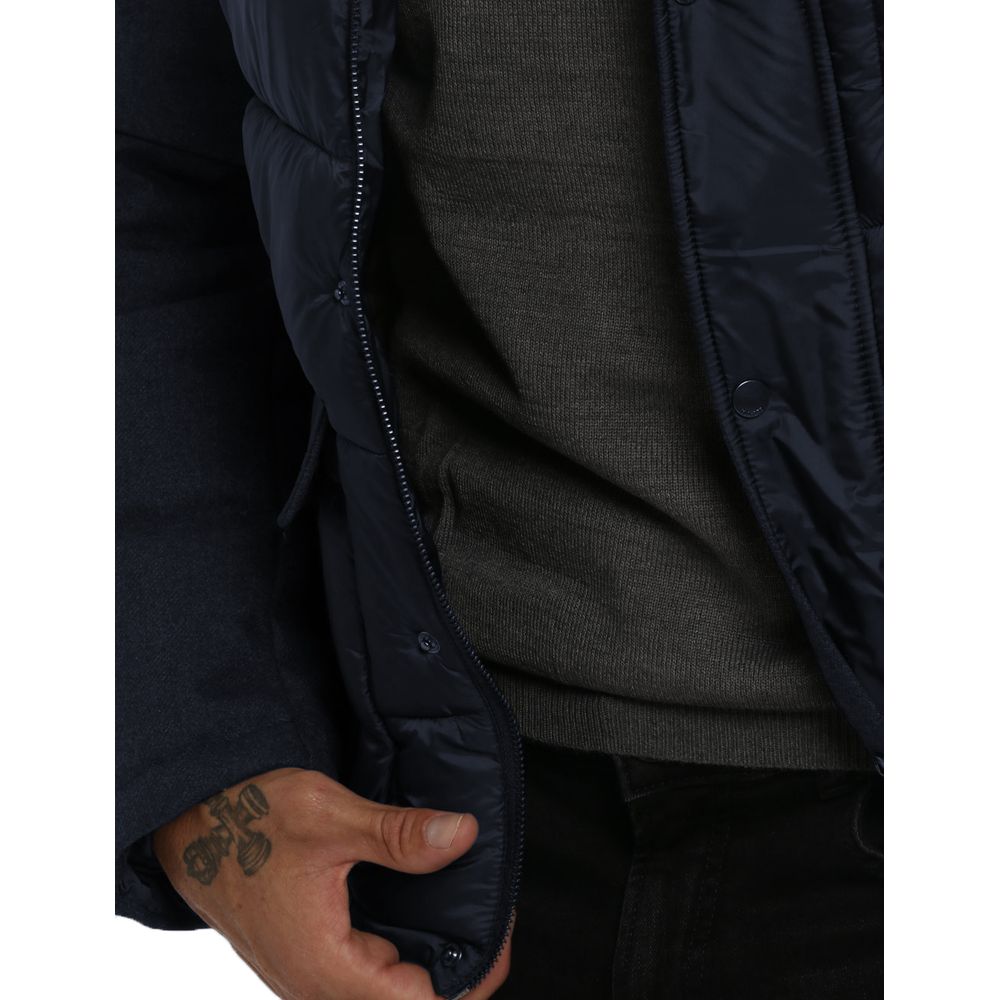 Yes Zee Blaue Wolljacke für Herren