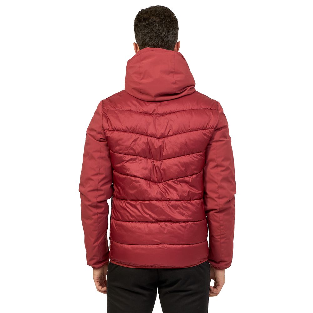 Yes Zee Rote Nylon Herrenjacke
