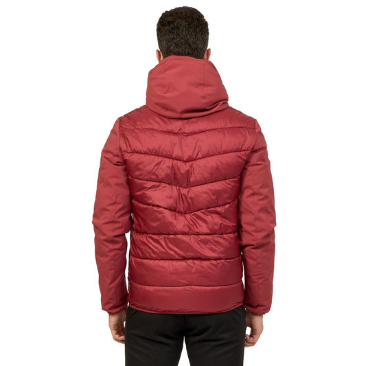 Yes Zee Rote Nylon Herrenjacke