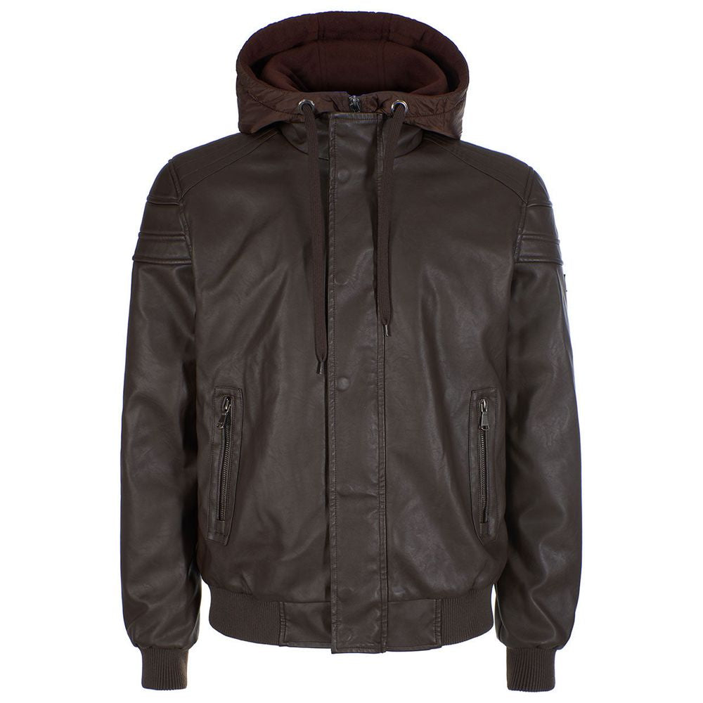 Yes Zee Herrenjacke aus Polyethylen, Braun