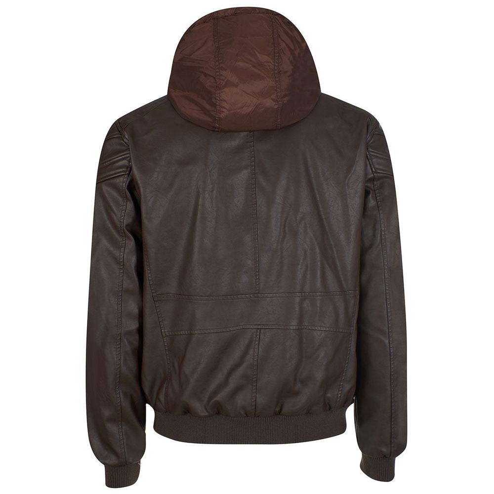 Yes Zee Herrenjacke aus Polyethylen, Braun