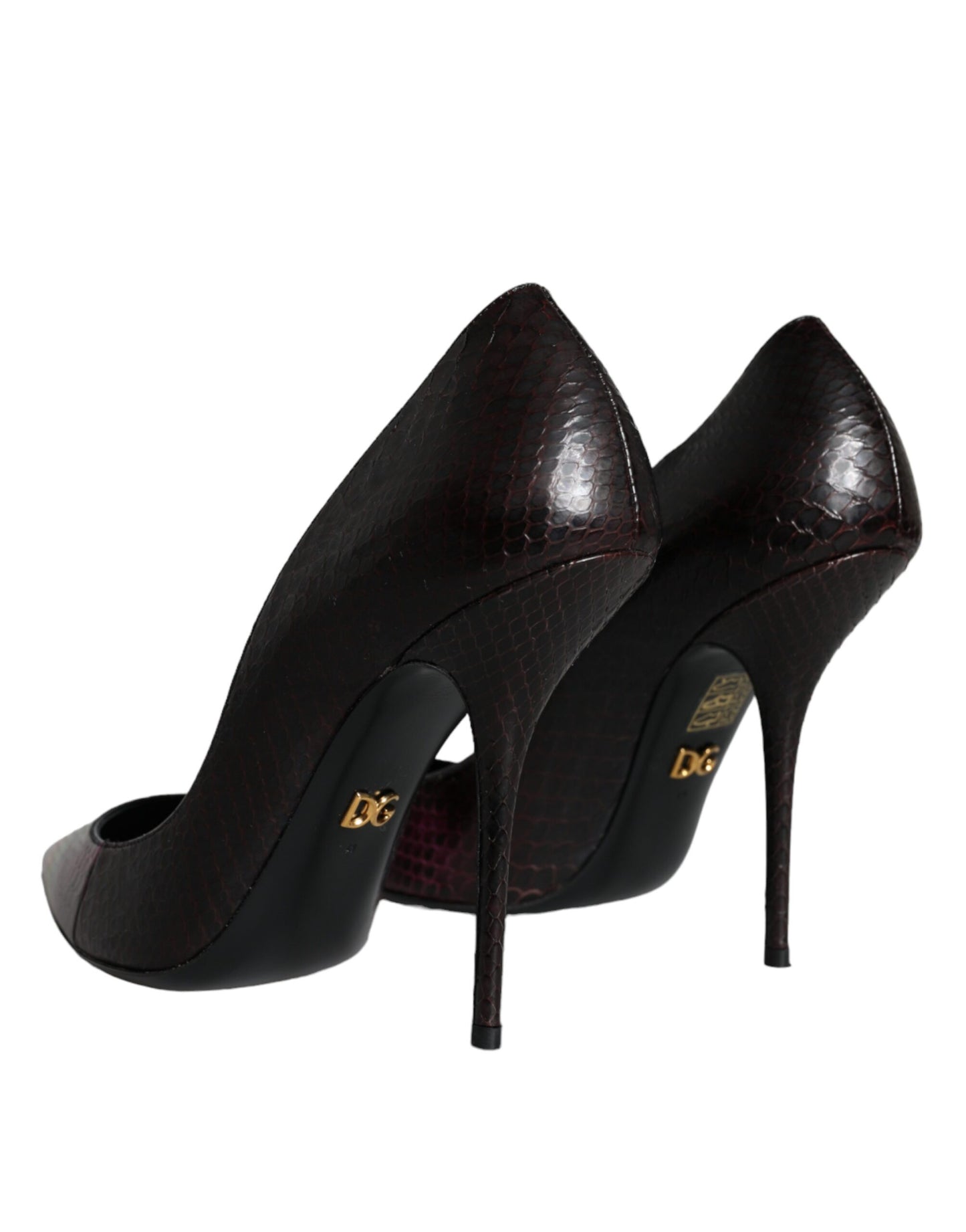 Dolce &amp; Gabbana Multicolor Exotic Leather Heels Pumps Schuhe