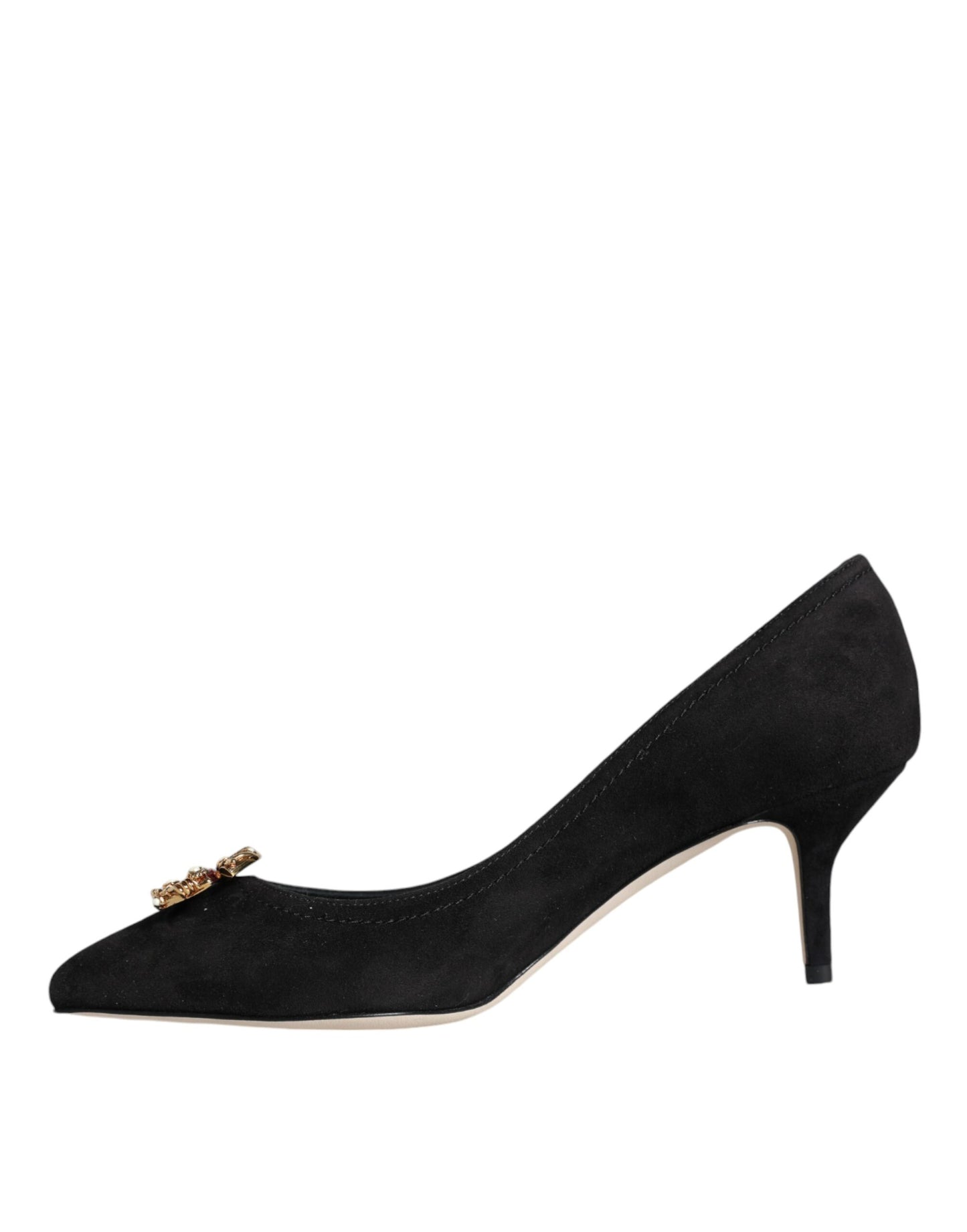 Dolce &amp; Gabbana Schwarze Amore Wildleder Bellucci Heels Pumps Schuhe