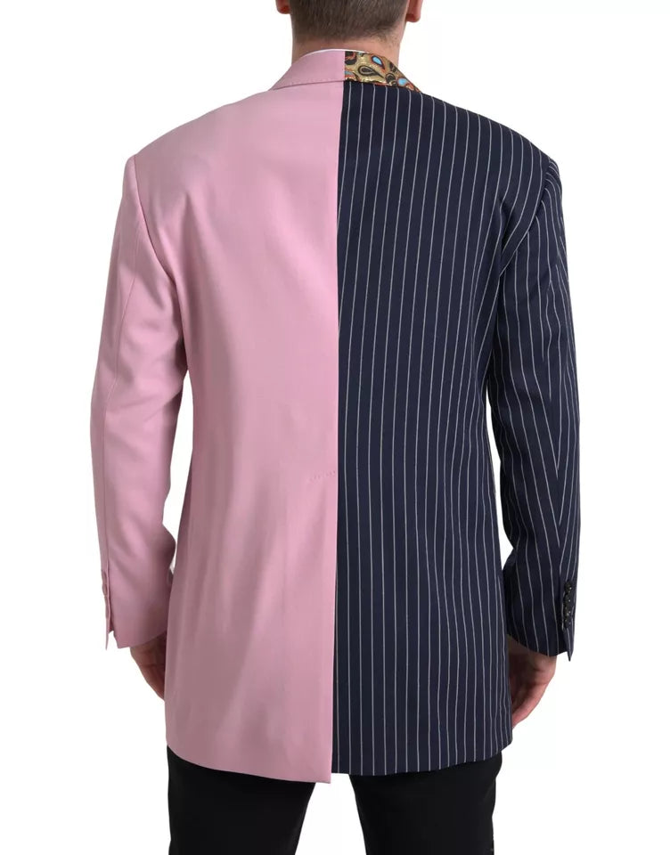 Dolce &amp; Gabbana – Mehrfarbiger Patchwork-Einreiher-Blazer