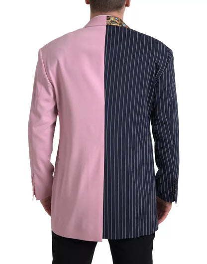 Dolce &amp; Gabbana – Mehrfarbiger Patchwork-Einreiher-Blazer