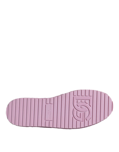 Dolce &amp; Gabbana – Espadrilles-Sneakers aus mehrfarbigem Canvas mit Blumenmuster