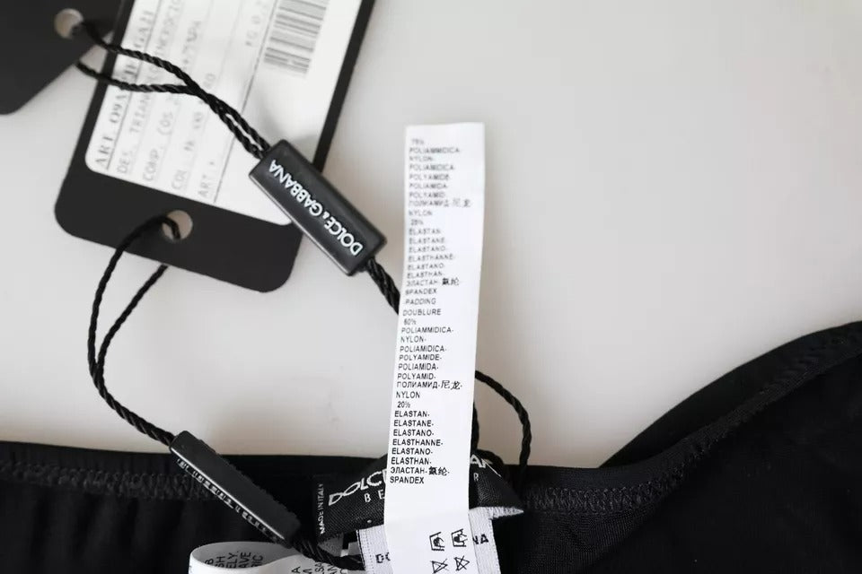 بيكيني دولتشي آند غابانا أسود من النايلون للشاطئ