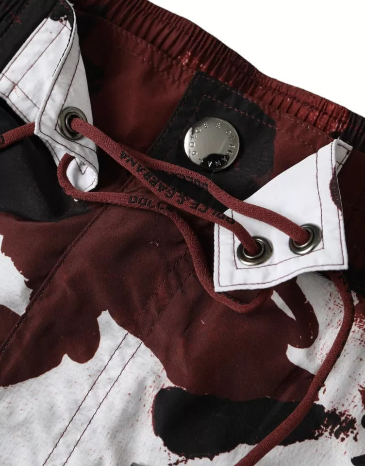 شورت سباحة متعدد الألوان من دولتشي آند غابانا بشعار DG مموه