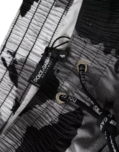 Dolce &amp; Gabbana Multicolor Camouflage DG Logo Beachwear Shorts Bademode