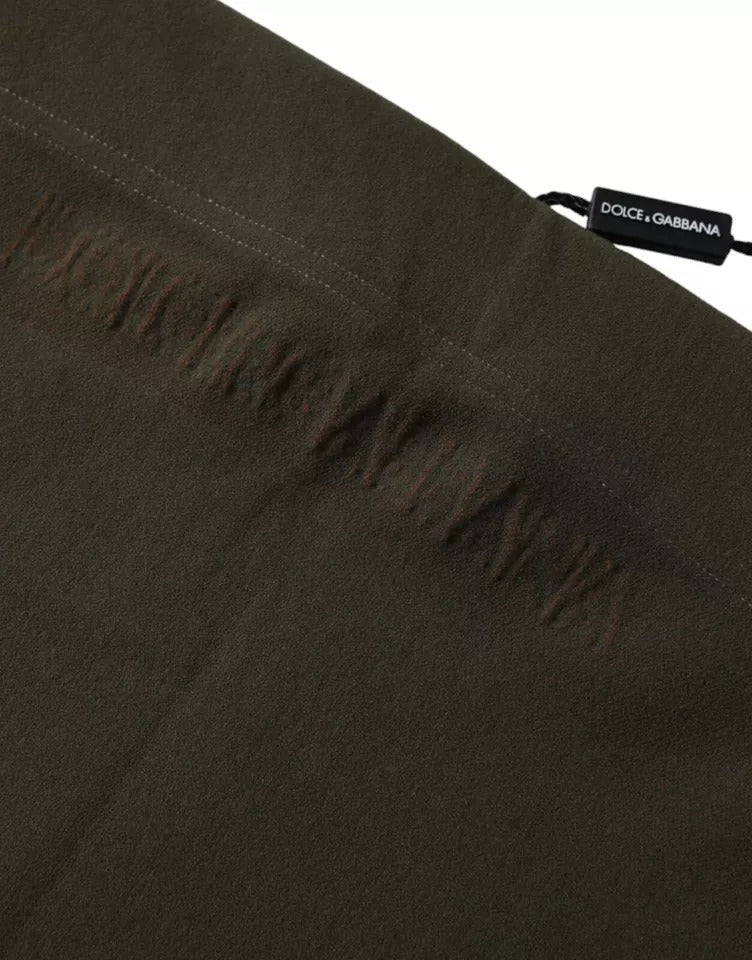 Dolce &amp; Gabbana – Braune Boxershorts aus Baumwollstretch