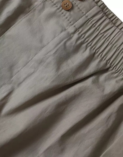 ملابس داخلية بوكسر عادية من القطن البني من دولتشي آند غابانا