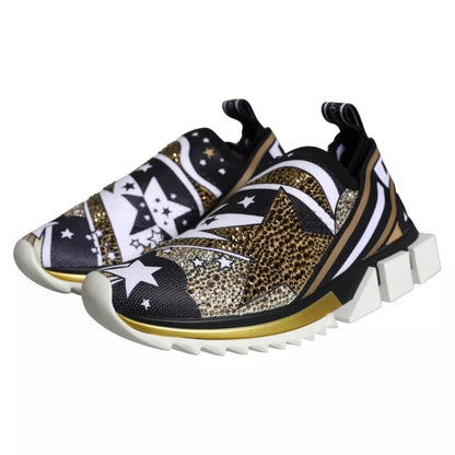 Dolce &amp; Gabbana – Sorrento-Sneakers mit mehrfarbigem Comet-Stern-Print