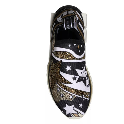 Dolce &amp; Gabbana – Sorrento-Sneakers mit mehrfarbigem Comet-Stern-Print