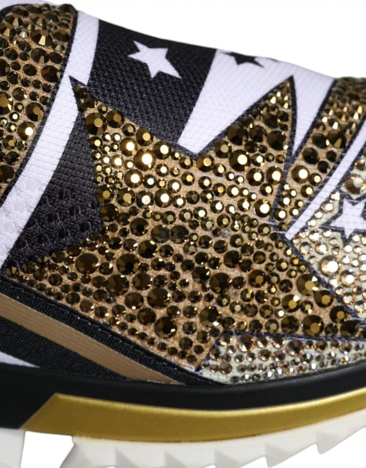 Dolce &amp; Gabbana – Sorrento-Sneakers mit mehrfarbigem Comet-Stern-Print