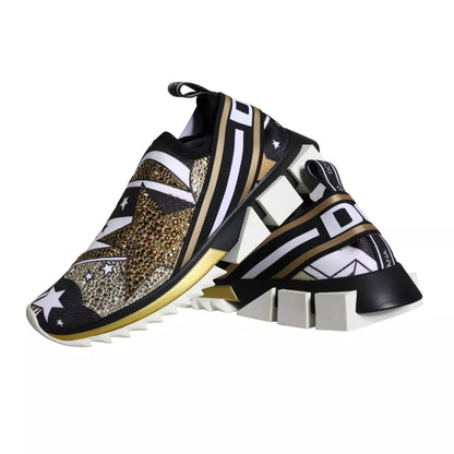 Dolce &amp; Gabbana – Sorrento-Sneakers mit mehrfarbigem Comet-Stern-Print