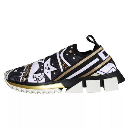 Dolce &amp; Gabbana – Sorrento-Sneakers mit mehrfarbigem Comet-Stern-Print