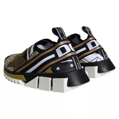 Dolce &amp; Gabbana – Sorrento-Sneakers mit mehrfarbigem Comet-Stern-Print