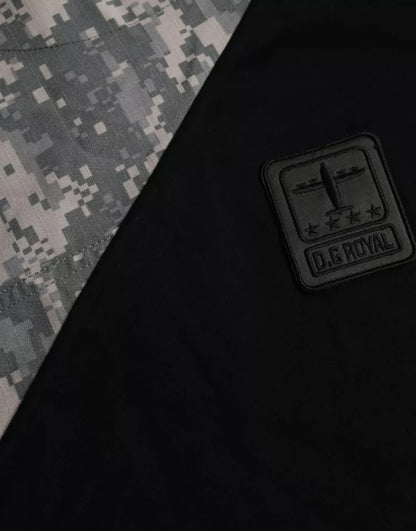 Dolce &amp; Gabbana Mehrfarbiges Camouflage-T-Shirt aus Baumwolle mit Rundhalsausschnitt für Herren