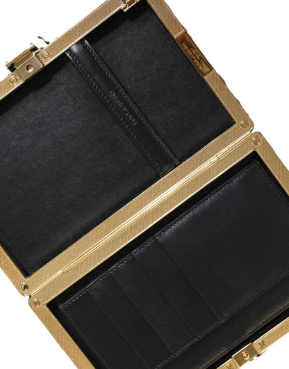 Dolce &amp; Gabbana Mehrfarbige Clutch aus Tweed mit Blumenmuster, Abendtasche, Umhängetasche