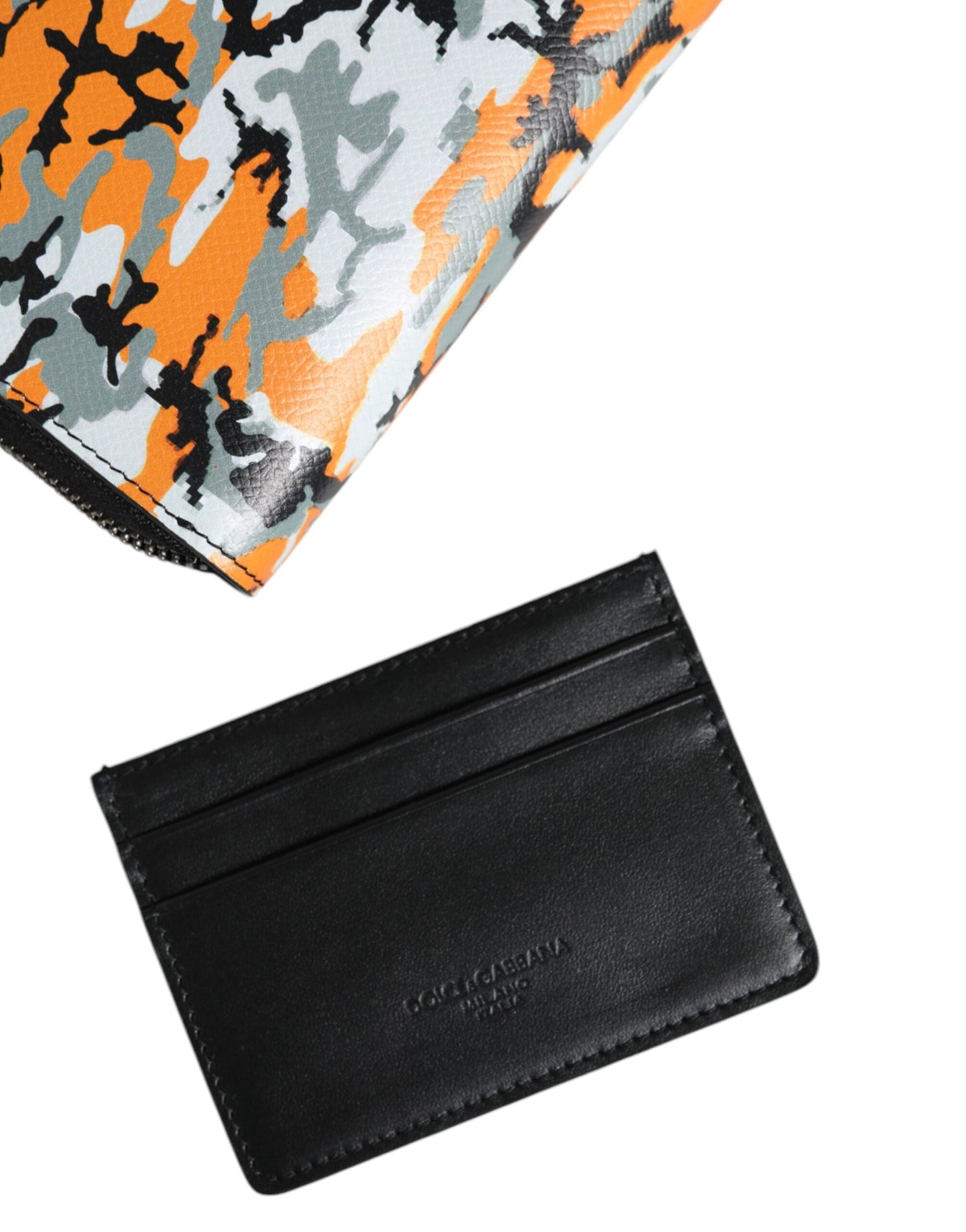 Dolce &amp; Gabbana Mehrfarbige Umhängetasche aus Camouflage-Leder