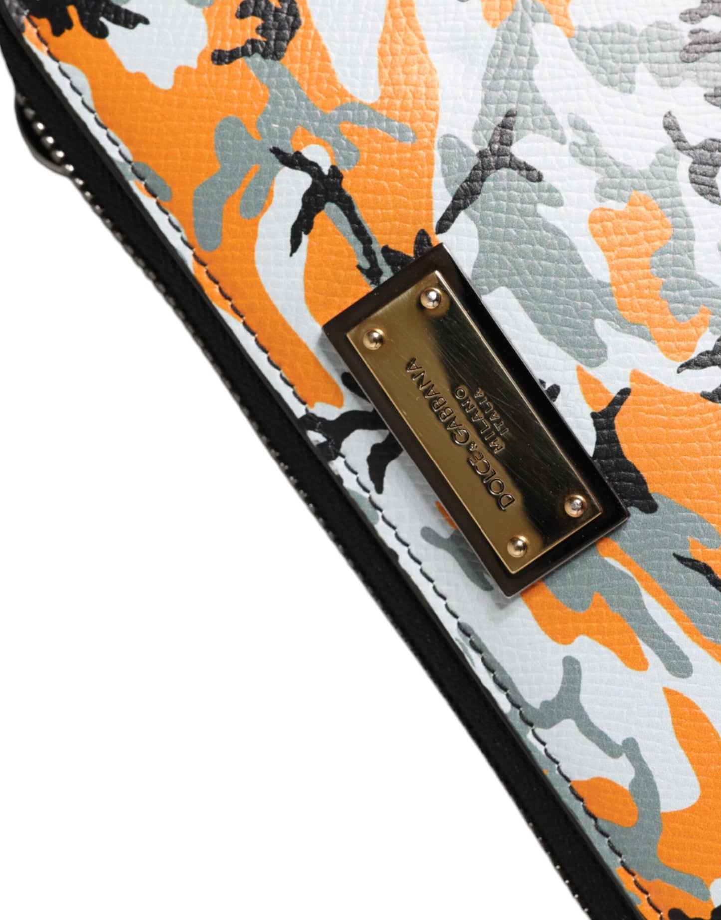 Dolce &amp; Gabbana Mehrfarbige Umhängetasche aus Camouflage-Leder