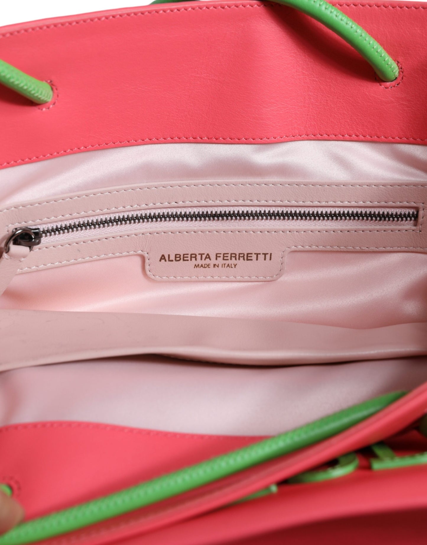 Alberta Ferretti – Weekend Wednesday – Einkaufstasche aus rosa Leder