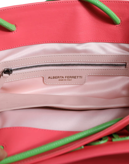 Alberta Ferretti – Weekend Wednesday – Einkaufstasche aus rosa Leder