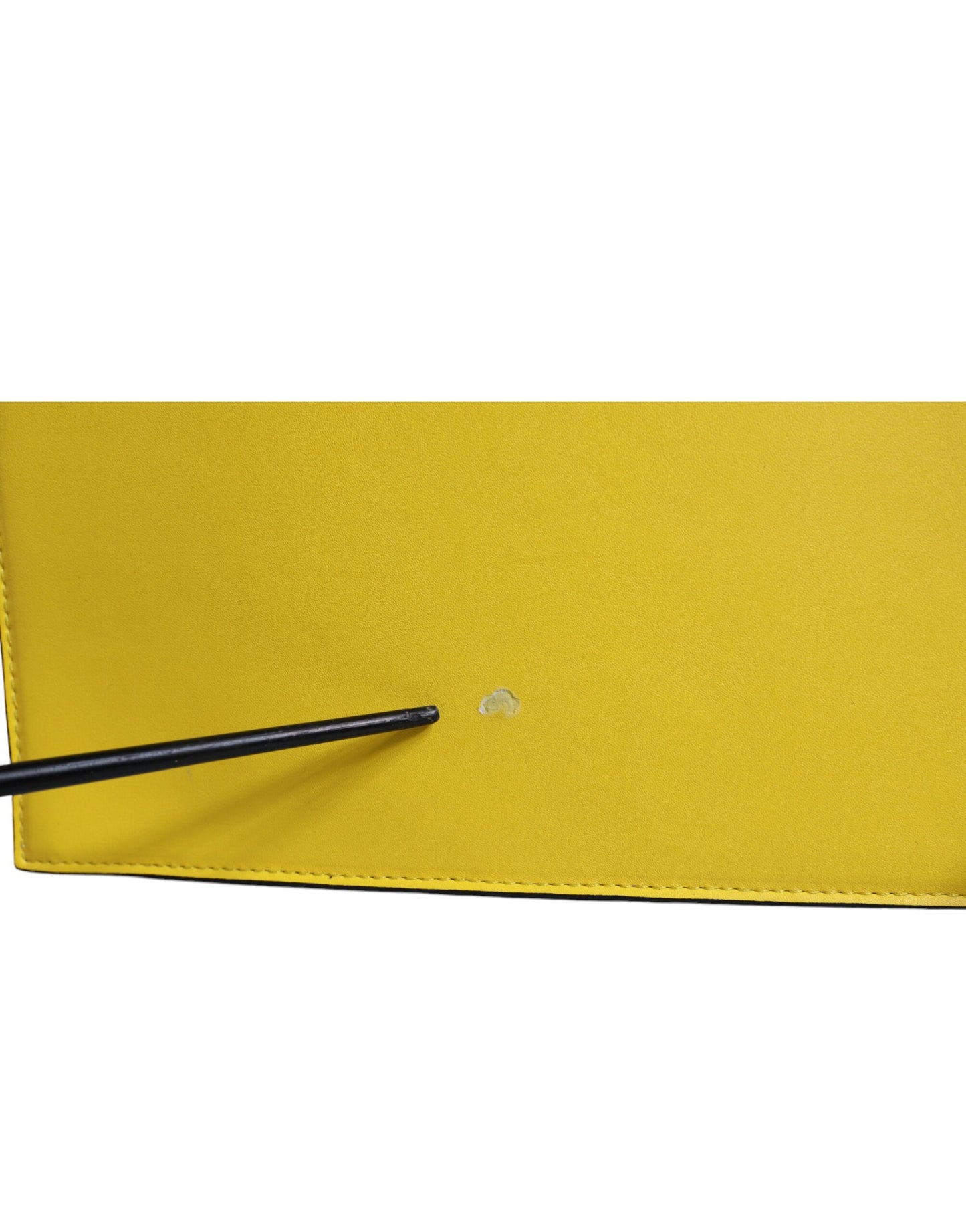 MSGM – Umhängetasche mit Logo aus gelbem Leder