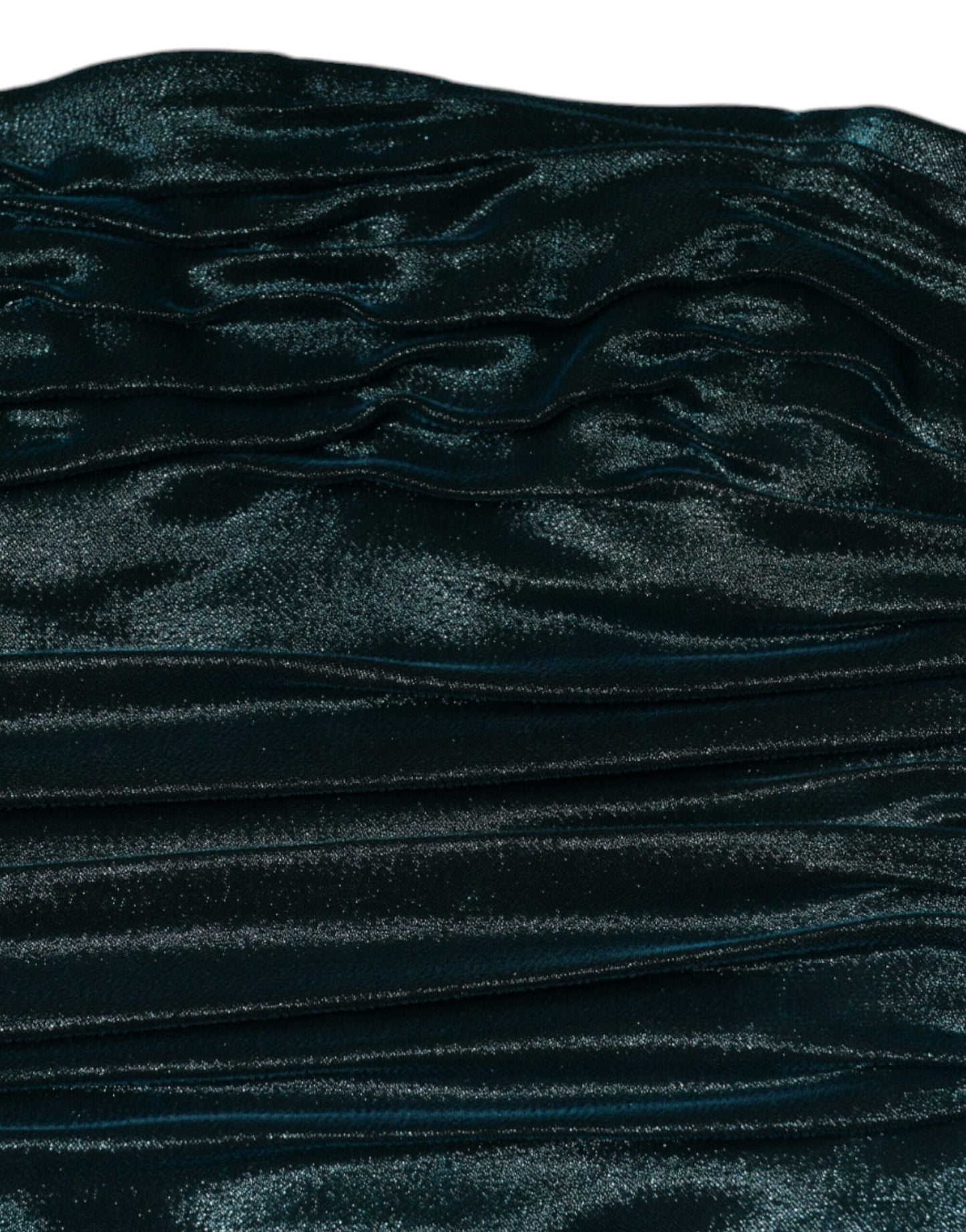 Dolce &amp; Gabbana – Eng anliegendes, trägerloses Kleid aus grünem Satin aus Seidenmischung