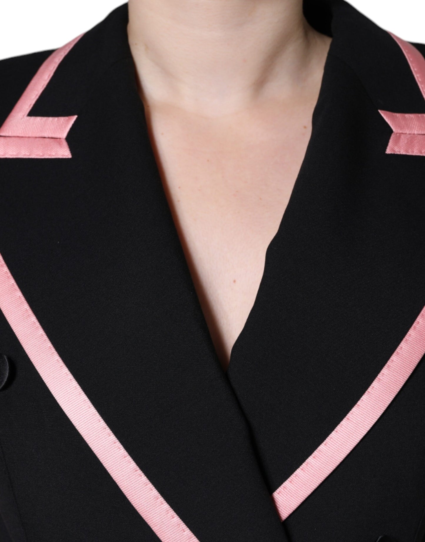 Dolce &amp; Gabbana Schwarzes ärmelloses Jumpsuit-Kleid aus Wollmischung