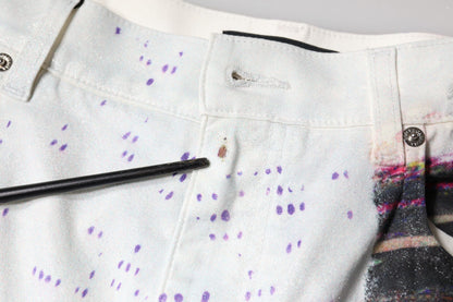 Dolce &amp; Gabbana Mehrfarbige Jeans mit hohem Bund aus Stretch-Baumwolle