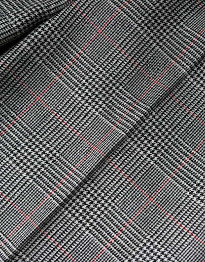 Dolce &amp; Gabbana Grau karierte Wolle mittlere Taille Frauen konische Hose