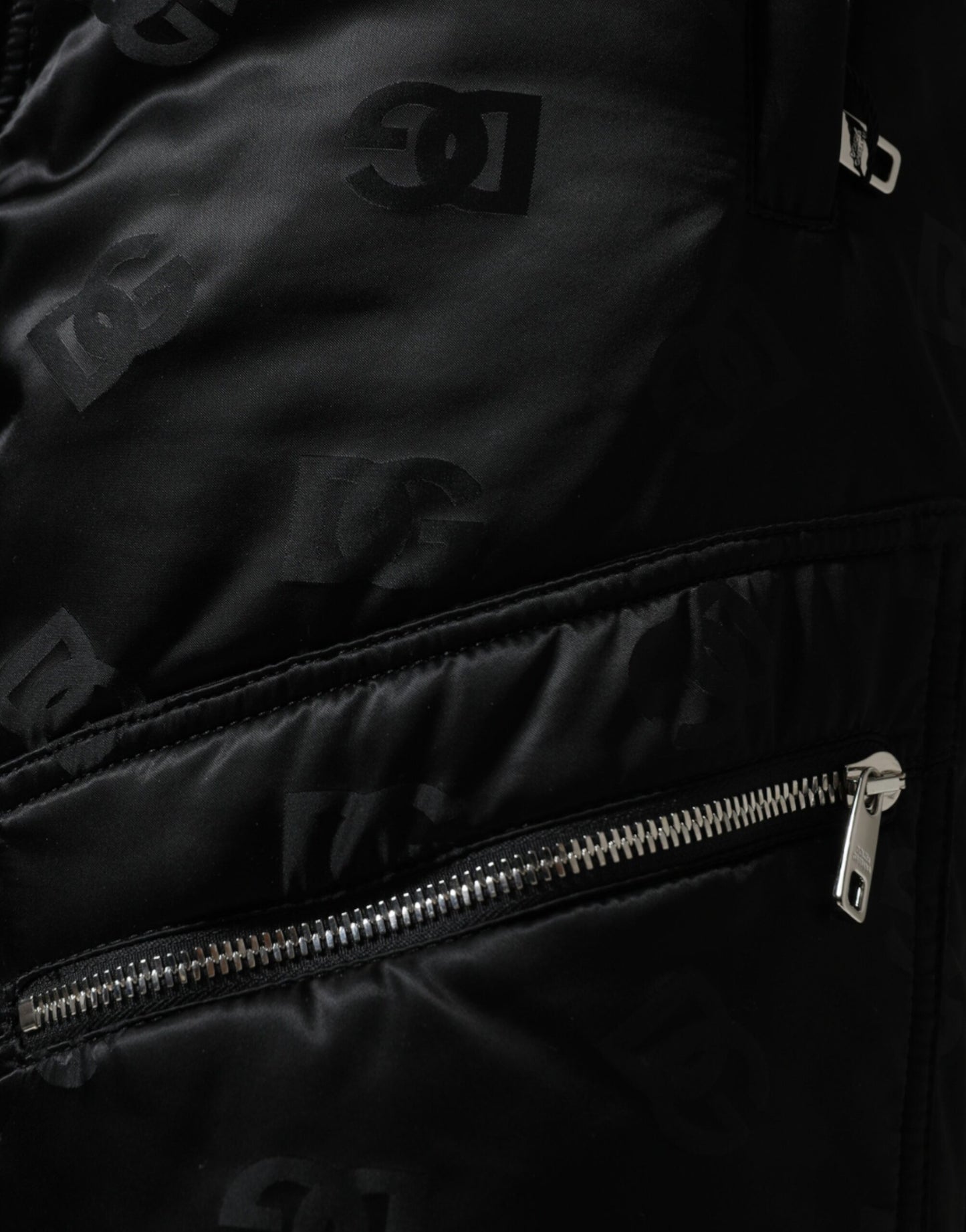 بنطلون نسائي واسع الساق من دولتشي آند غابانا، أسود، مبطن، عالي الخصر