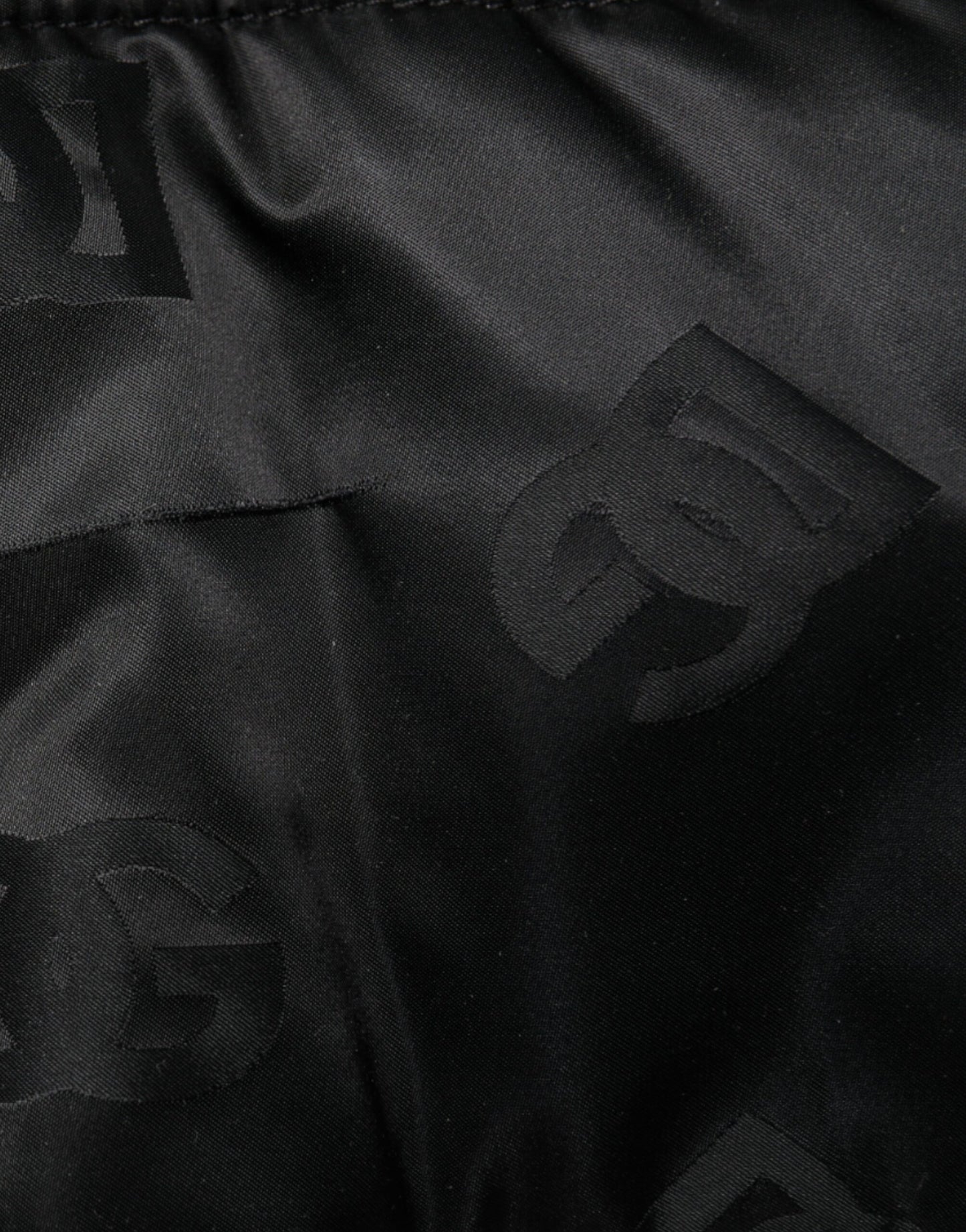 بنطلون نسائي واسع الساق من دولتشي آند غابانا، أسود، مبطن، عالي الخصر