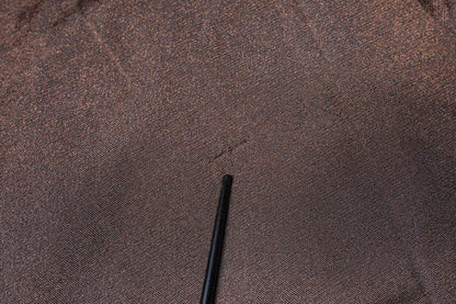 Dolce &amp; Gabbana – Kurzärmliges Oberteil aus Viskose mit Blumenapplikation in Braun