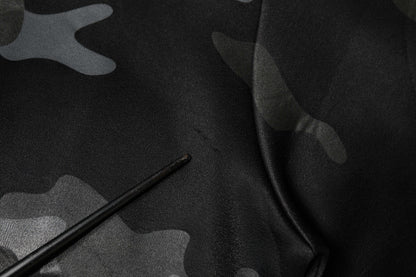 Dolce &amp; Gabbana Schwarzer Camouflage-Sweatshirtpullover mit Rundhalsausschnitt