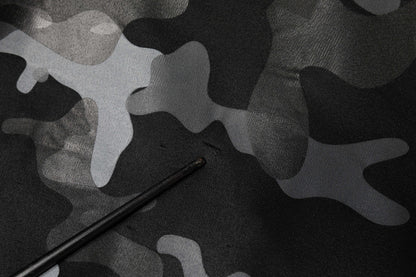 Dolce &amp; Gabbana Schwarzer Camouflage-Sweatshirtpullover mit Rundhalsausschnitt