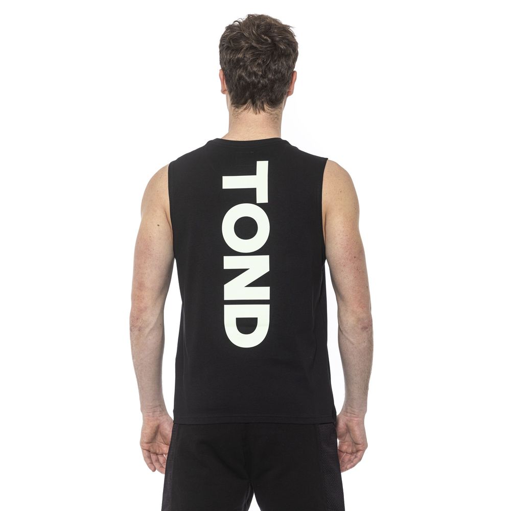 Tond Schwarzes Herren-Tanktop aus Baumwolle