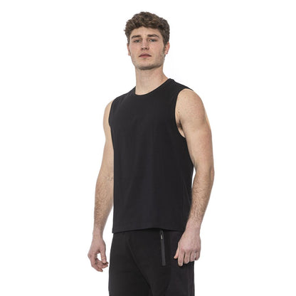Tond Schwarzes Herren-Tanktop aus Baumwolle
