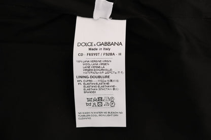 Dolce &amp; Gabbana Graues Etuikleid aus Wolle mit Punkten
