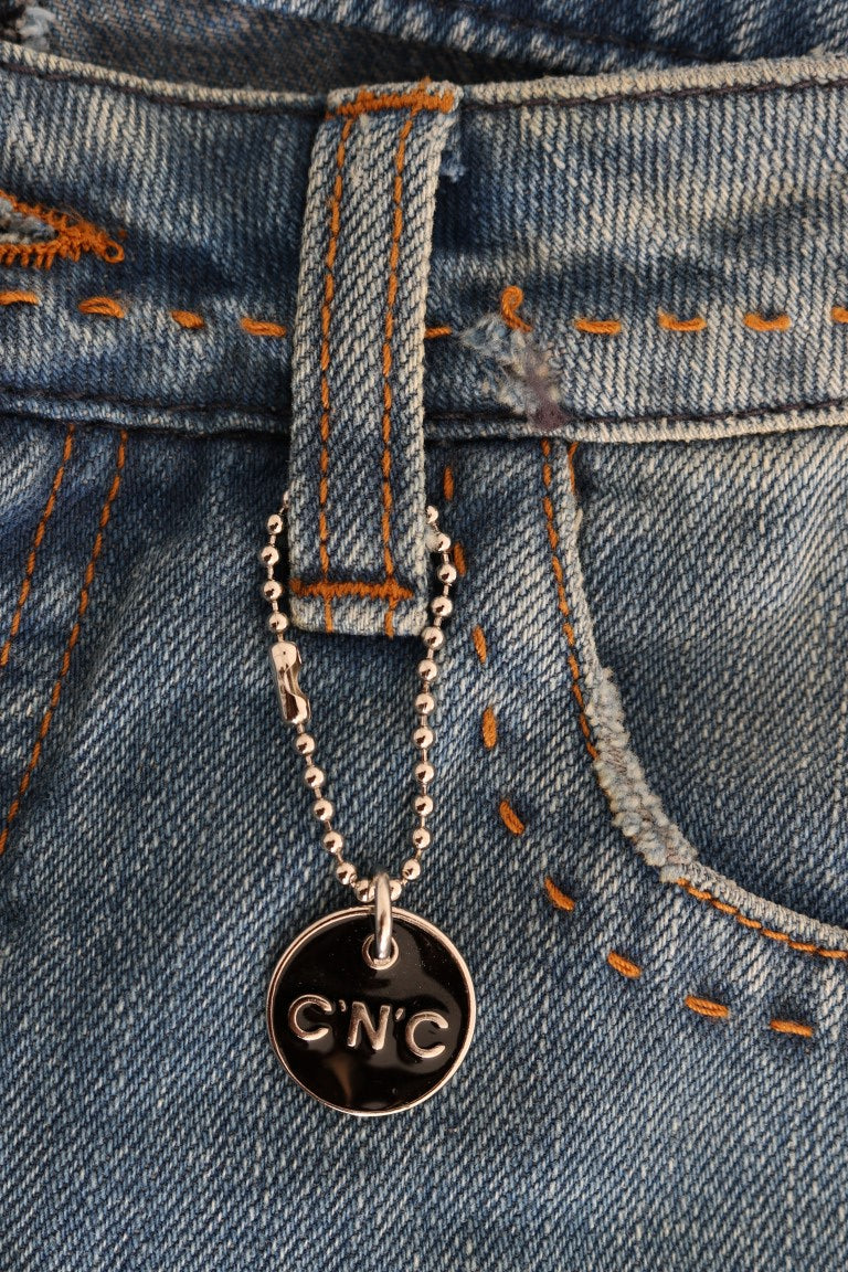 Costume National Klassische Jeans aus Baumwolle in Blauwäsche