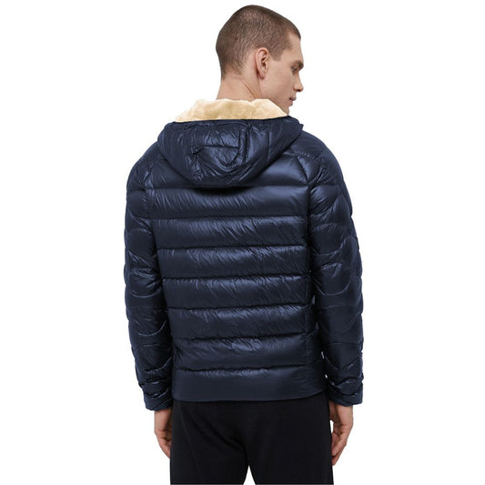 Refrigiwear – Blaue Nylonjacke für Herren mit schmaler Passform und Federpolsterung