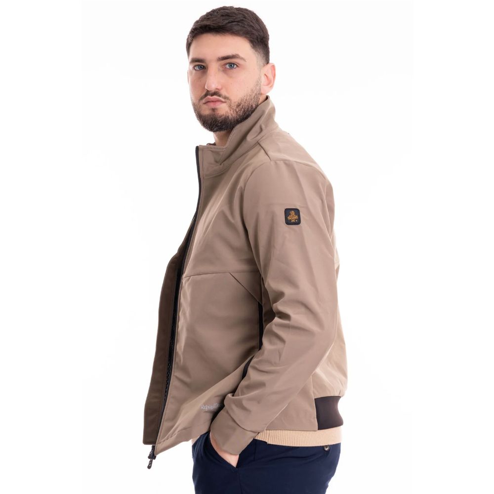 Refrigiwear Beige Nylon Herren Bomberjacke