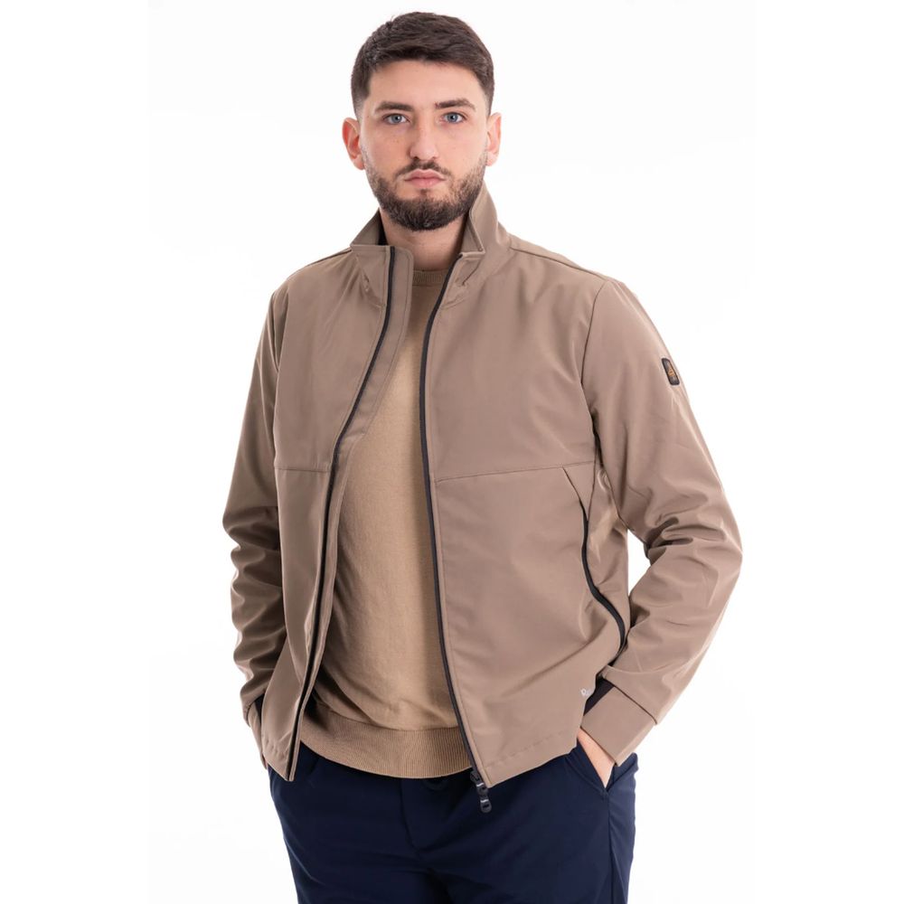 Refrigiwear Beige Nylon Herren Bomberjacke